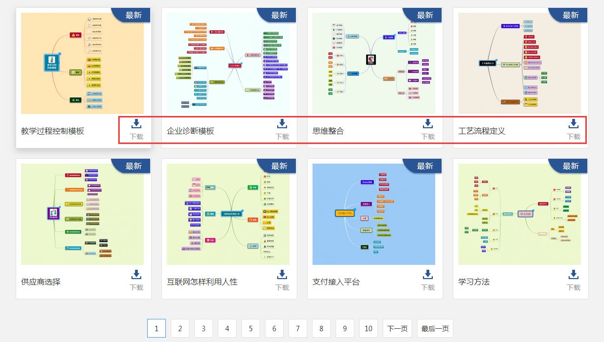 有没有下载免费思维导图模板的简单方法